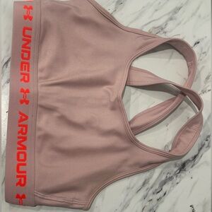Under armour mid crossback sports bra